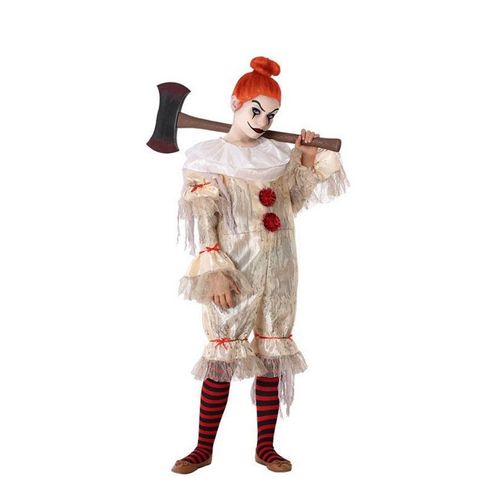 Costume Clown Blanc Pour Les Filles (Taille 7-9a)