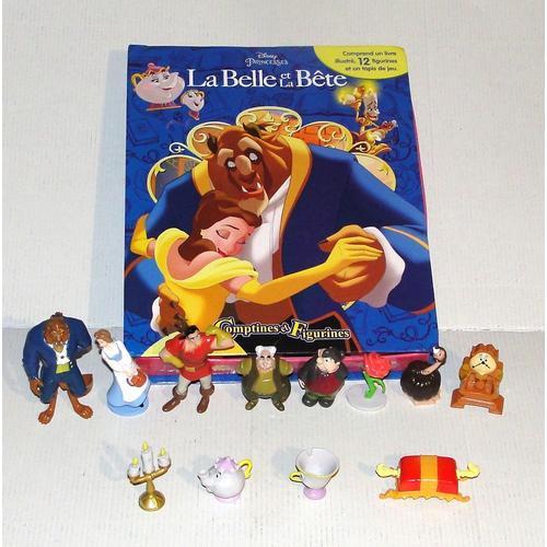 La Belle Et La Bête Comptine Et Figurine Livre Illustré Avec 12 Figurines Un Tapis De Jeu Disney Princesses