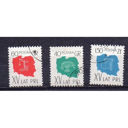 Pologne- Lot De 3 Timbres Oblitérés - Emissions Communes