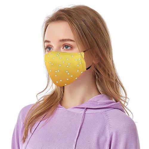 Masque Foulard Lavable Mixte Protection Contre Poussière Avec 2 Filtres Charbons Pm2.5