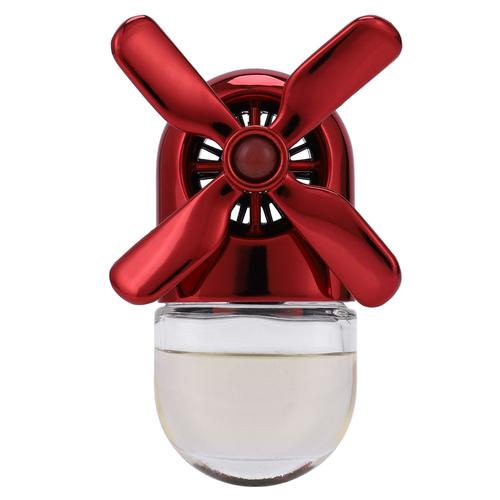 Désodorisants De Voiture Essentielle Aromathérapie Diffuseur Décoration De La Voiture Clip De Ventilateur En Alliage Galvanisé Mini Ventilateur, Vitesse Réglable (Rouge)