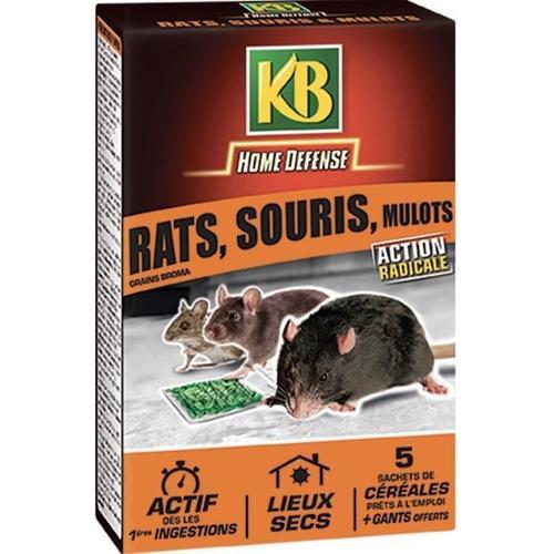 KB Sachet de céréales anti-rats, souris et mulots - 150 g