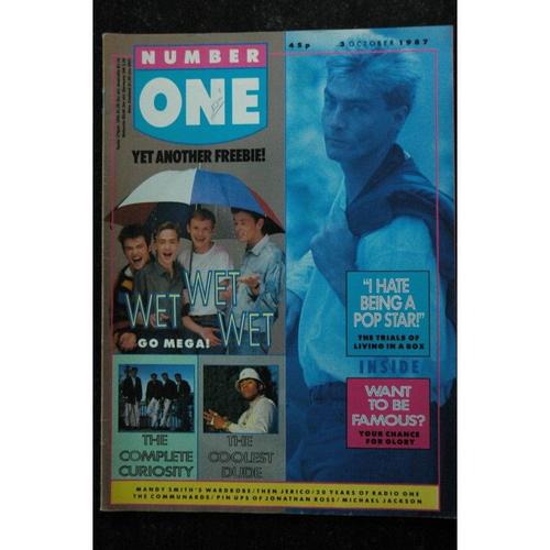 Number One Issue 224 - 3 Oct. 1987 Living In A Box - Ll Cool J - Five Star - Mandy Smith - Jellybean Benitez