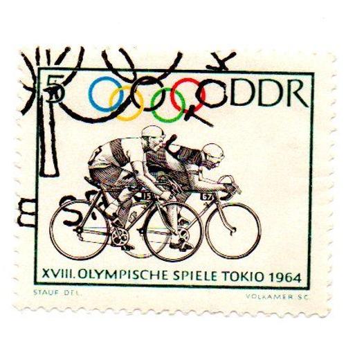 Timbre Ddr 18e Olympische Spiele Tokio 1964 - Oblitere -