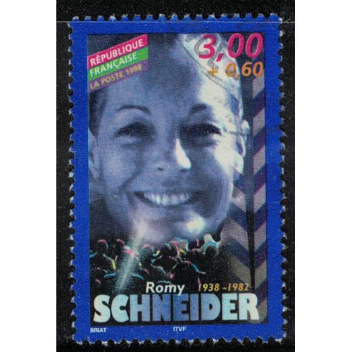 France 1998 Oblitéré Used Acteurs De Cinéma Français Romy Schneider Y&t 3187 Su