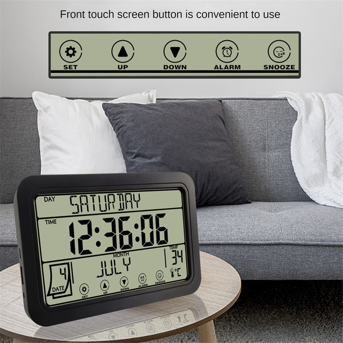 Horloge Atomique avec TempRature IntRieure et ExtRieure S... - 2
