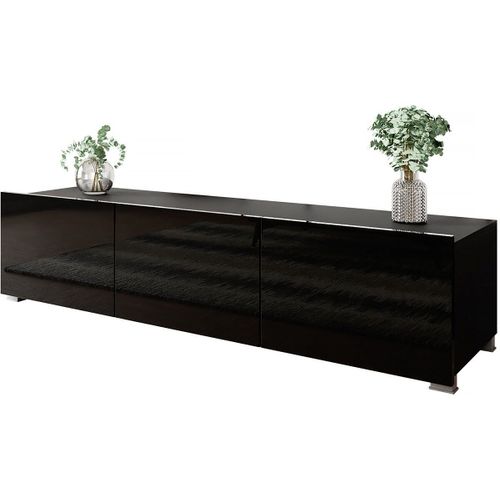 Meuble Tv "Bralani 150" - 150 X 43 X 37 Cm - Noir
