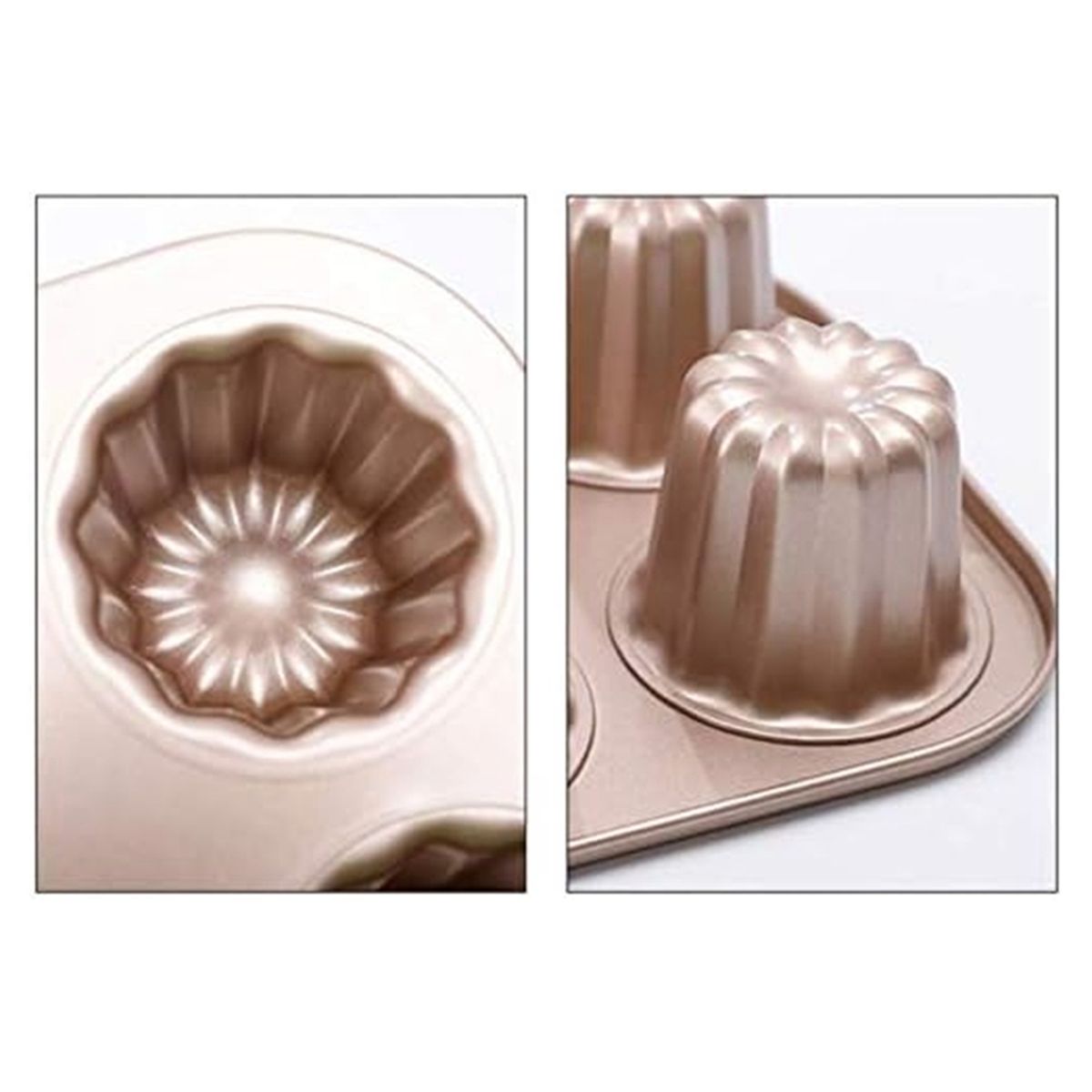 Moule  Gteau En Forme De Canele  6 Cavits, Plat De Cuiss... - 4