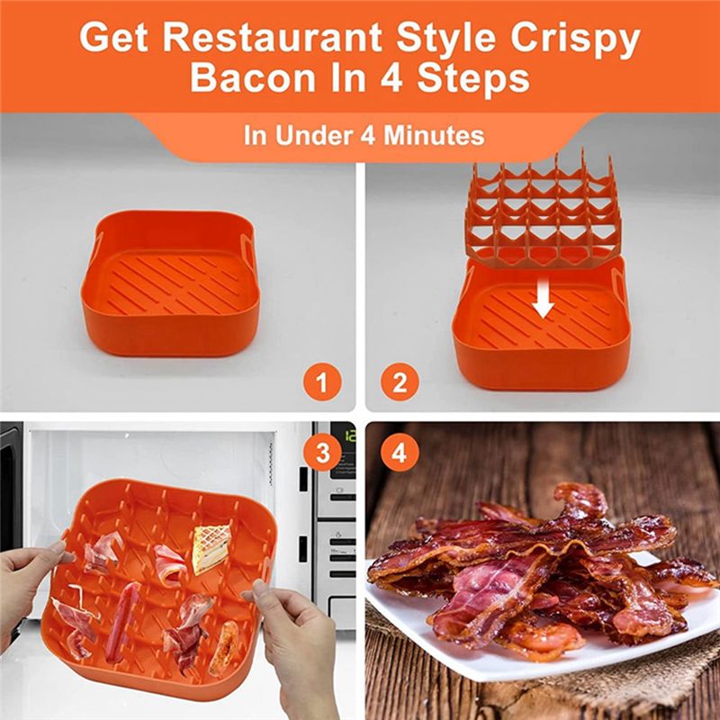 Plateaux  Bacon en Silicone pour Friteuse  Air Support pou... - 3