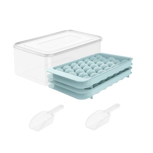 Plateaux CarréS à Glace Ronds, Moule à Boules de Glace pour CongéLateur, Plateau Carré à Glace Circulaire Faisant un Cocktail Glacé à la SphèRe
