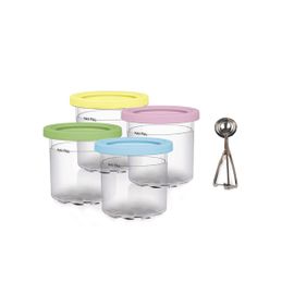 Lot de 4 pour Ninja XSKPLID2CD, Compatible avec les SorbetièRes à CrèMe GlacéE des SéRies NC299AMZ et NC300S 1 Pinte