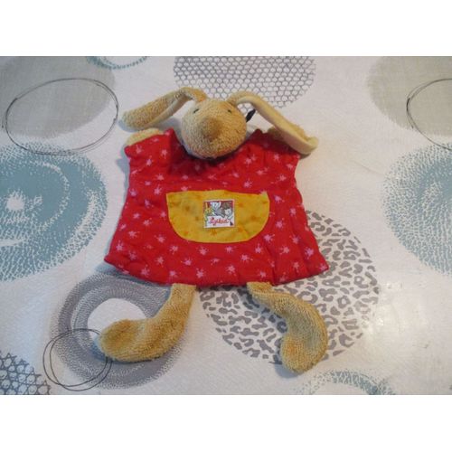 Doudou Plat Lapin Rouge Sigikid