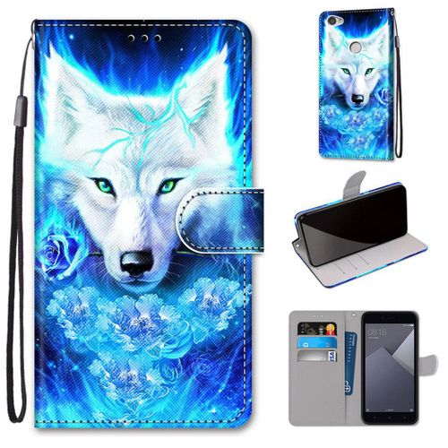 Xiaomi Redmi Note 5a Coque, Saturcase Beau Pu Cuir Magnétique Flip Portefeuille Support Porte-Carte Dragonne Protecteur Coque Housse Étui Pour Xiaomi Redmi Note 5a (Dk-11)