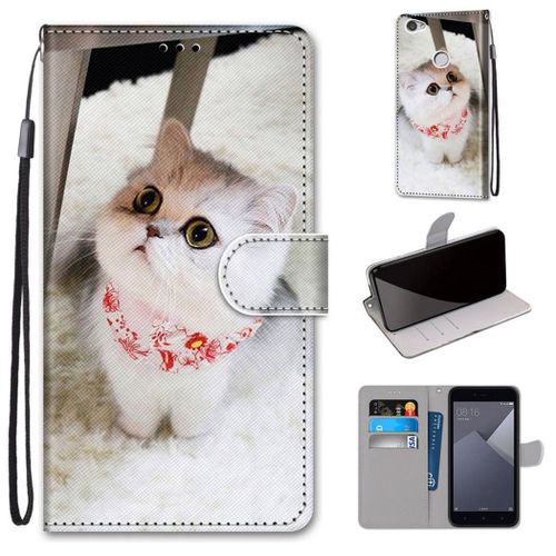 Xiaomi Redmi Note 5a Coque, Saturcase Beau Pu Cuir Magnétique Flip Portefeuille Support Porte-Carte Dragonne Protecteur Coque Housse Étui Pour Xiaomi Redmi Note 5a (Dk-16)