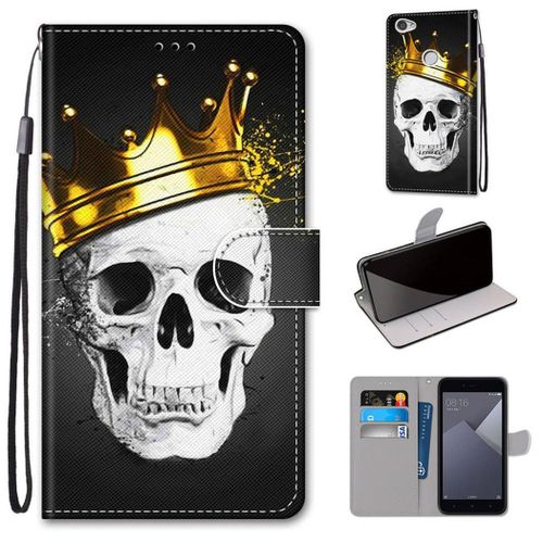 Xiaomi Redmi Note 5a Coque, Saturcase Beau Pu Cuir Magnétique Flip Portefeuille Support Porte-Carte Dragonne Protecteur Coque Housse Étui Pour Xiaomi Redmi Note 5a (Dk-18)