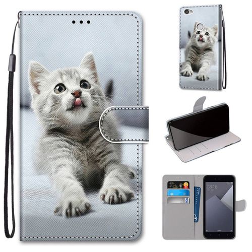 Xiaomi Redmi Note 5a Coque, Saturcase Beau Pu Cuir Magnétique Flip Portefeuille Support Porte-Carte Dragonne Protecteur Coque Housse Étui Pour Xiaomi Redmi Note 5a (Dk-17)