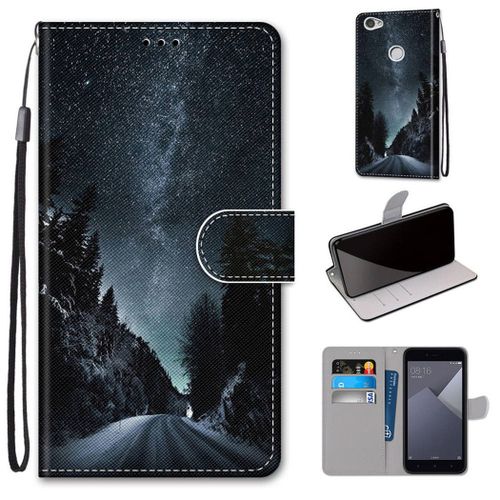 Xiaomi Redmi Note 5a Coque, Saturcase Beau Pu Cuir Magnétique Flip Portefeuille Support Porte-Carte Dragonne Protecteur Coque Housse Étui Pour Xiaomi Redmi Note 5a (Dk-14)