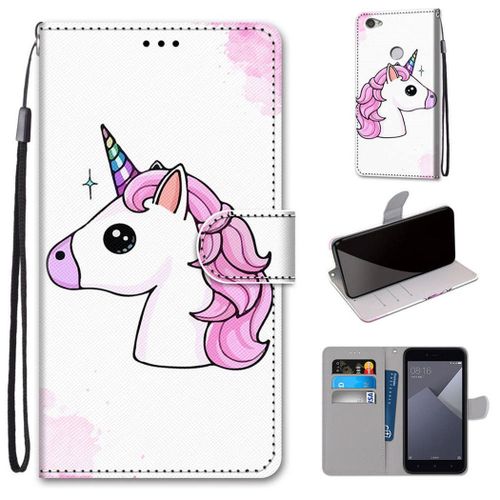 Xiaomi Redmi Note 5a Coque, Saturcase Beau Pu Cuir Magnétique Flip Portefeuille Support Porte-Carte Dragonne Protecteur Coque Housse Étui Pour Xiaomi Redmi Note 5a (Dk-21)