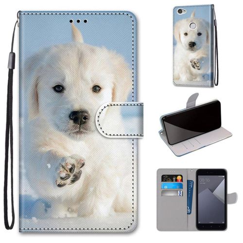Xiaomi Redmi Note 5a Coque, Saturcase Beau Pu Cuir Magnétique Flip Portefeuille Support Porte-Carte Dragonne Protecteur Coque Housse Étui Pour Xiaomi Redmi Note 5a (Dk-23)