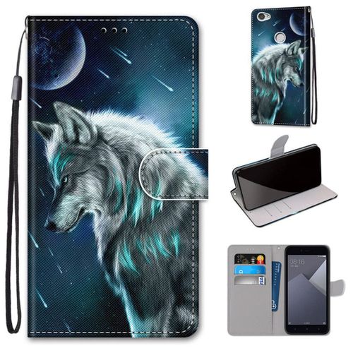 Xiaomi Redmi Note 5a Coque, Saturcase Beau Pu Cuir Magnétique Flip Portefeuille Support Porte-Carte Dragonne Protecteur Coque Housse Étui Pour Xiaomi Redmi Note 5a (Dk-28)