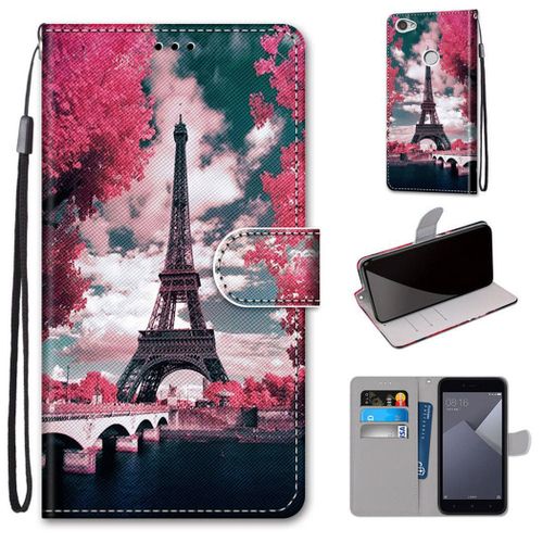 Xiaomi Redmi Note 5a Coque, Saturcase Beau Pu Cuir Magnétique Flip Portefeuille Support Porte-Carte Dragonne Protecteur Coque Housse Étui Pour Xiaomi Redmi Note 5a (Dk-35)