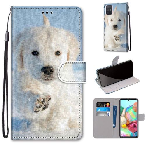 Samsung Galaxy A71 Coque, Saturcase Beau Pu Cuir Magnétique Flip Portefeuille Support Porte-Carte Dragonne Protecteur Coque Housse Étui Pour Samsung Galaxy A71 (Dk-15)
