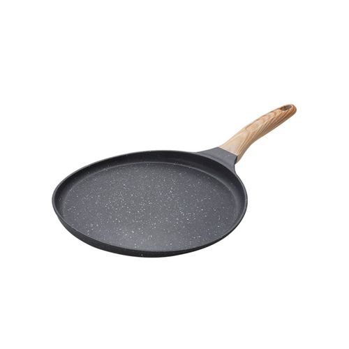 PoêLe à CrêPe AntiadhéSive, PoêLe Dosa à RevêTement en pour la Cuisson, PoêLe Plate pour Tortillas, Omelette, CrêPièRe