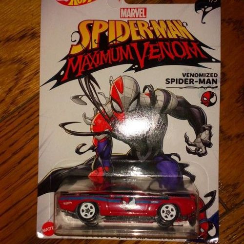 Spiderman Maximum Venon Hot Wheels 1970 Dodge Hemi Challenger Gjv24