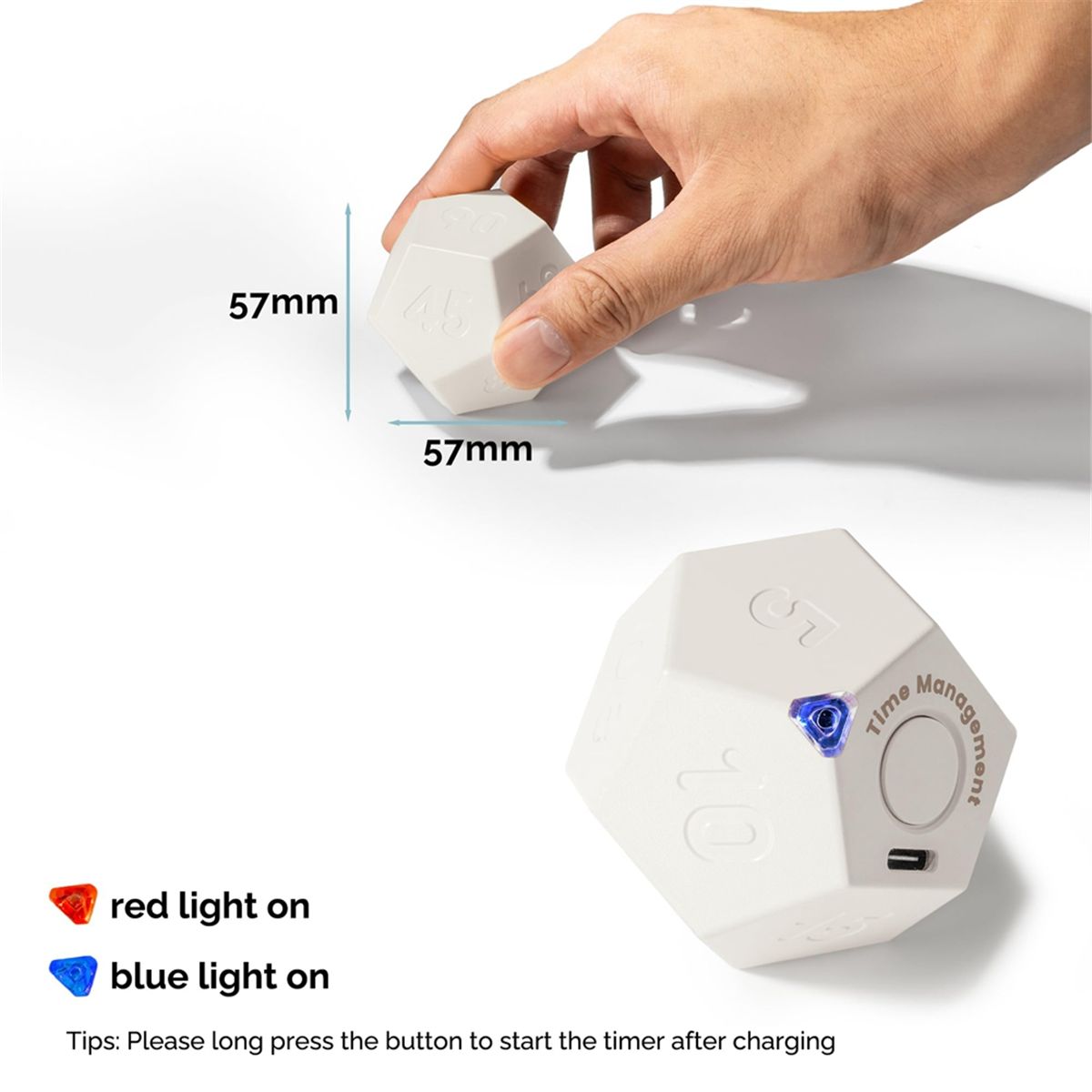 Minuterie Rotation DodCagone - Rechargeable Son Vibreur Lum... - 4