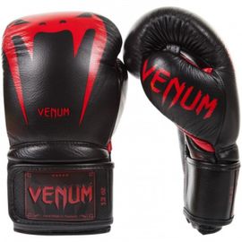 Gant De Boxe Venum Cuir Giant 3.0 Noir Rouge Taille - 12oz