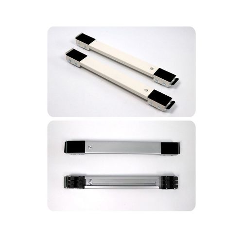 Support de Base pour Machine à Laver Pieds de Chariot Roue de Support de RéFrigéRateur TéLescopique RéGlable Mobile pour SèChe-Linge RéFrigéRateur - Blanc