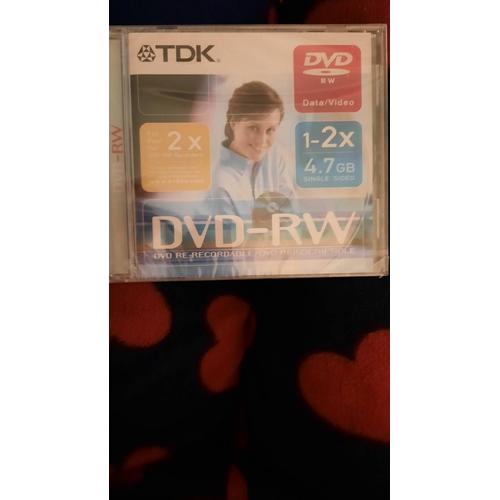 TDK - DVD-RW - 4.7 Go 2x - boîtier CD