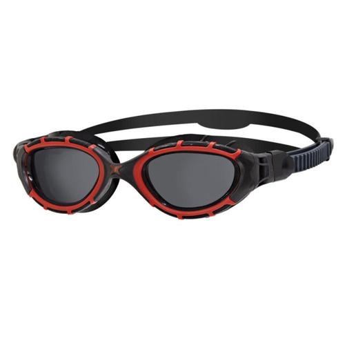 Natation Zoggs Predator Flex Polarized Taille S - Red / Black / Smoke Polar - Lunettes Natation Et Triathlon