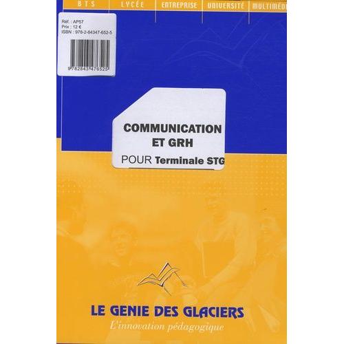Communication Et Grh Pour Tle Stg