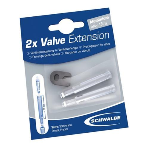 Prolongateur De Valve Schwalbe 65mm Presta (2 Unités)