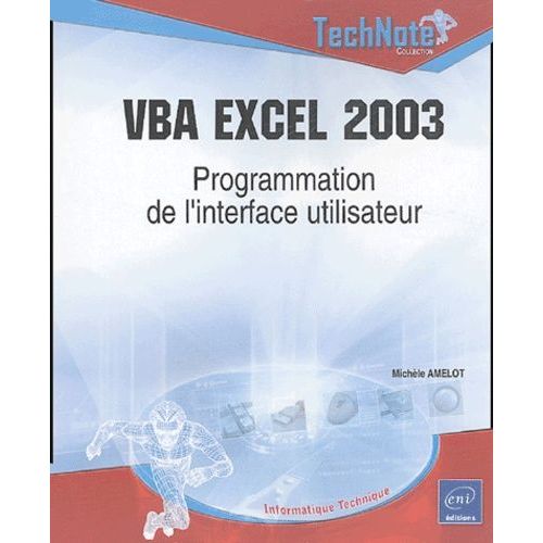 Vba Excel 2003 - Programmation De L'interface Utilisateur
