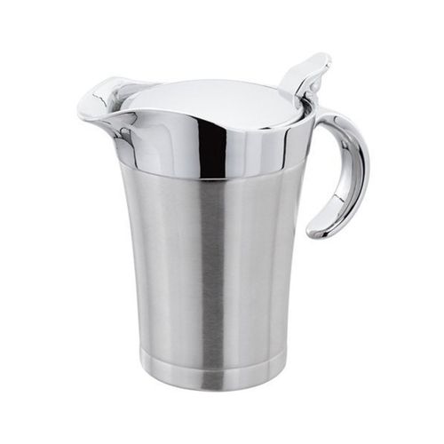 Sauce à L' en Acier Inoxydable Pot de Table à Manger Pichet CrèMe Ketchup Double Paroi IsoléE Thermique 750 Ml SaucièRe