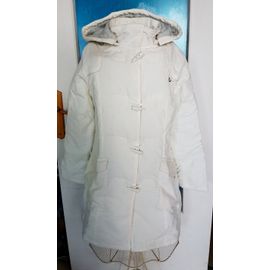 Parka Matelassée En Velours 1000 Raies Écrue 42/44