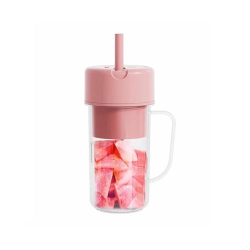 Presse-Agrumes éLectrique Mini Portable Blender Fruit Mixers Extractors Multifonction Juice Maker Machine Blender avec Straw Rose