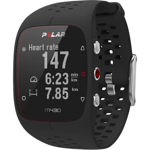 Polar M430 - Montre De Sport - Taille Du Bracelet : M/L - Monochrome - Bluetooth - 51 G - Noir