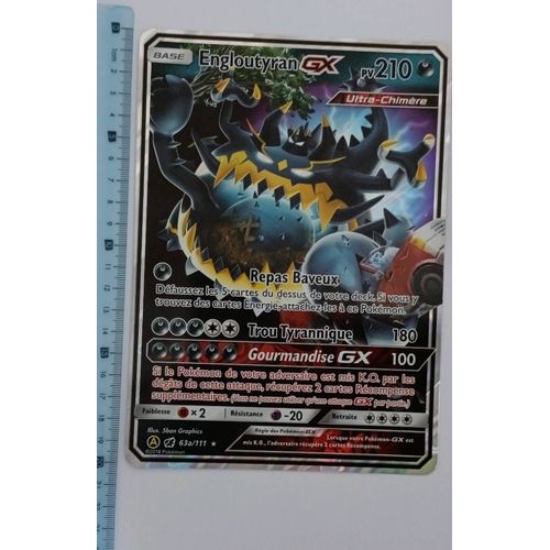 Maxi Carte Pokémon Engloutyran Gx Soleil Et Lune
