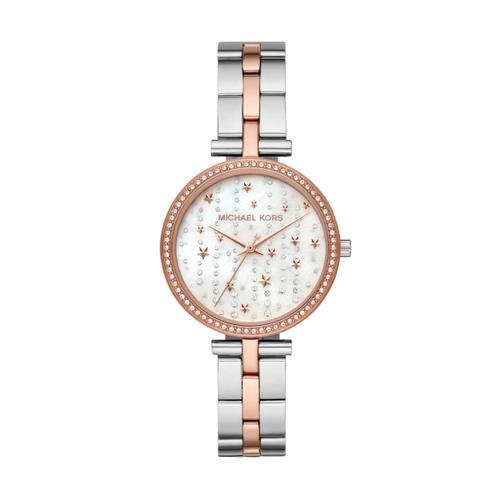 Montre Femme Michael Kors En Acier Gris Inoxydable Gris,Rose