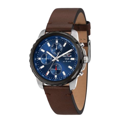 Montre Homme Sector En Cuir Marron