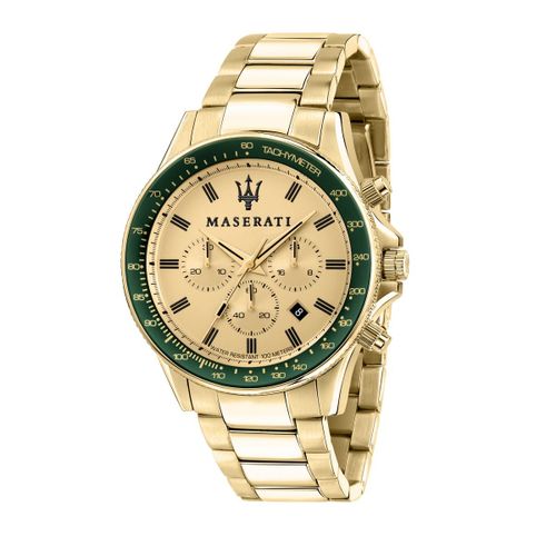 Montre Homme Maserati Sfida En Métal Jaune