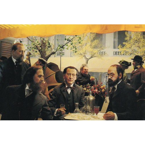 Carte Postale Milieu Xx Eme Siecle - Theme Musee - Musee Grevin - Forum Des Halles - De Gauche A Droite Anatole France -Daudet- Francois Coppee - Emile Zola