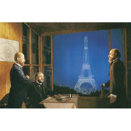 Carte Postale Milieu Xx Eme Siecle - Theme Musees -Musee Grevin - Forum Des Halles - Gustave Eiffel Avec Maurice Koehlin - Et Arthur Meyer - Carte Non Ecrite