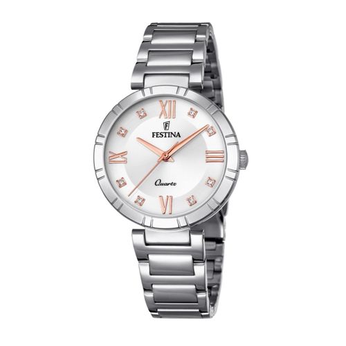 Montre Femme Festina Mademoiselle En Acier Gris