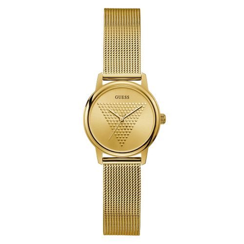 Guess Montre Doré Analogique Femmes Micro Imprint Gw0106l2