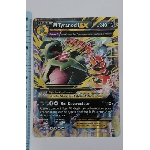 Maxi Carte Pokémon M Tyranocif Ex 43/98 Xy