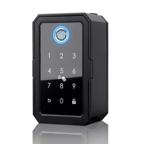 BoîTe de Verrouillage Smartkey, BoîTe Smartlock Sans pour Clé de Maison, BoîTe à CléS éLectronique App Code NuméRique Clé Bluetooth Coffre-Fort pour HôTe